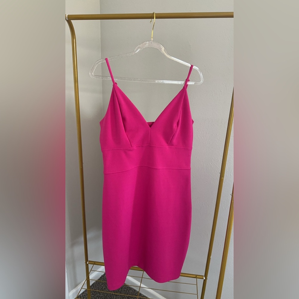 Vibrant Pink Sleeveless Dress